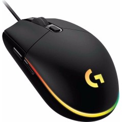 Logitech Gaming Mouse G203 LIGHTSYNC - Optisk, Kabling, Sort - Præcision & Komfort til Gamere!